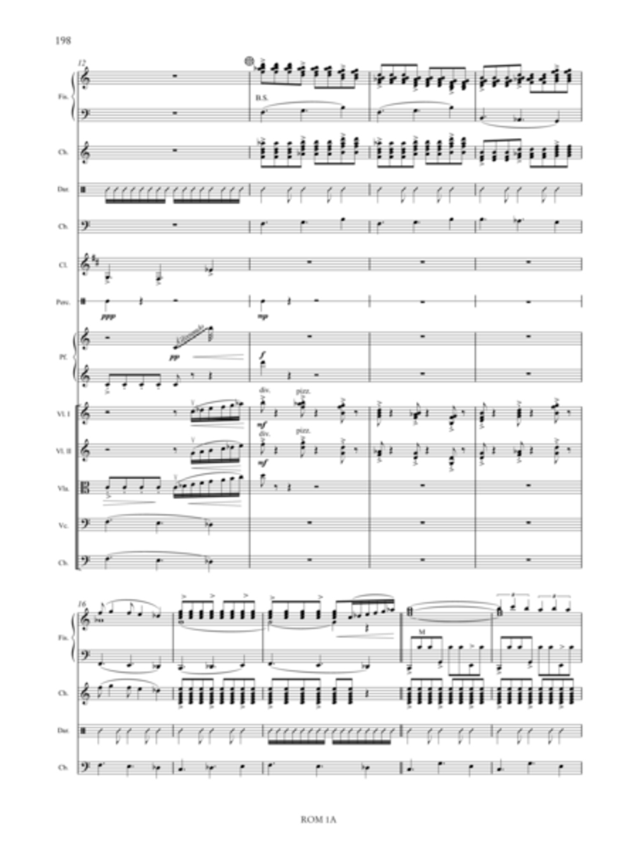 Romanó Drom (Romany Caravan) for Accordion, Voice and Orchestra Orchestra scores gallery preview page 64