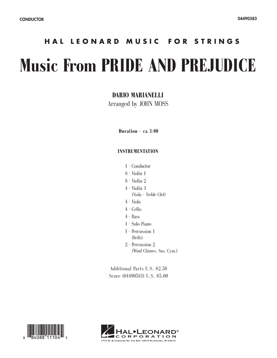 Music from Pride & Prejudice - Full Score