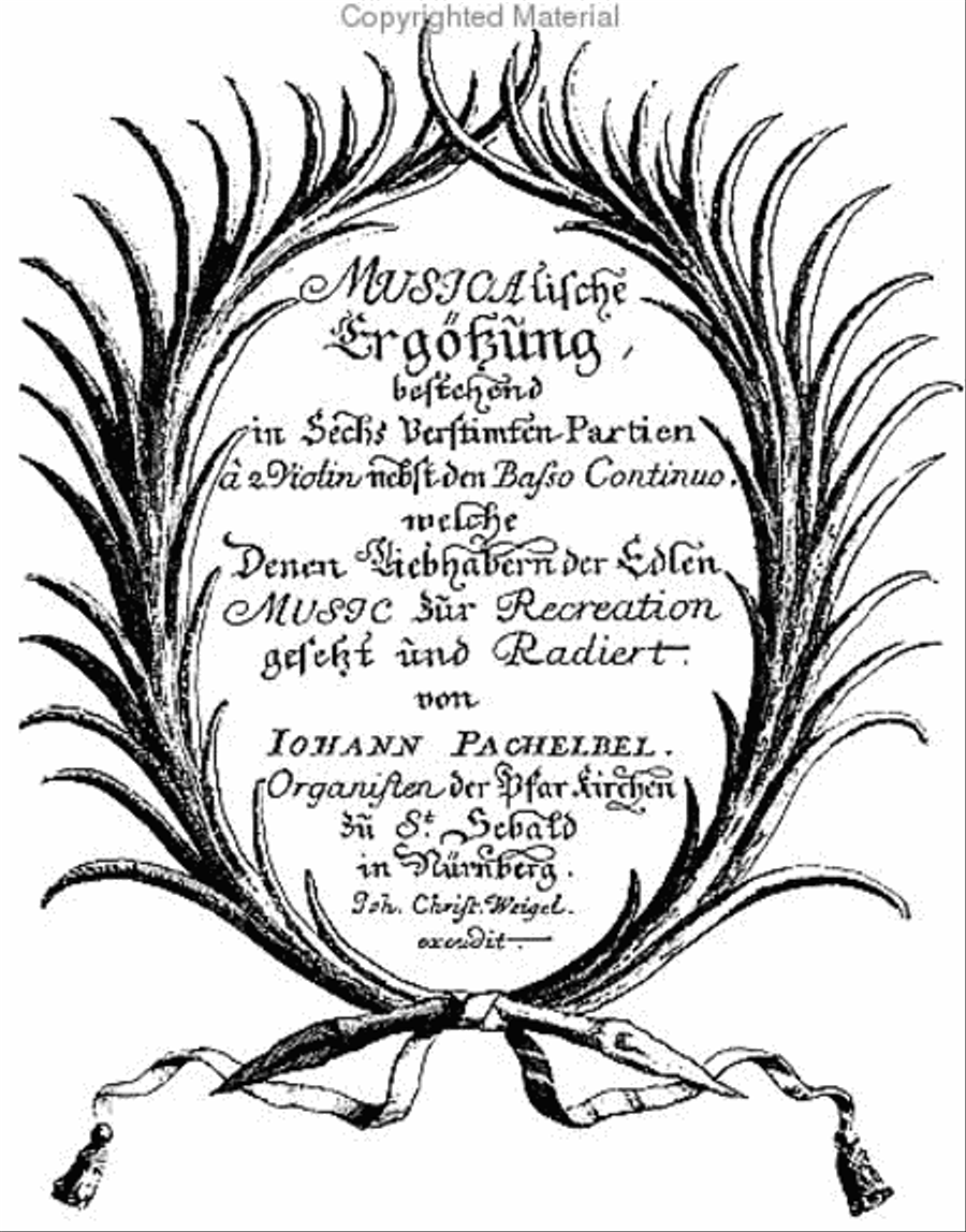 Musicalische ergotzung - Nurnberg, (undated = 1695) Violin scores gallery preview page 2