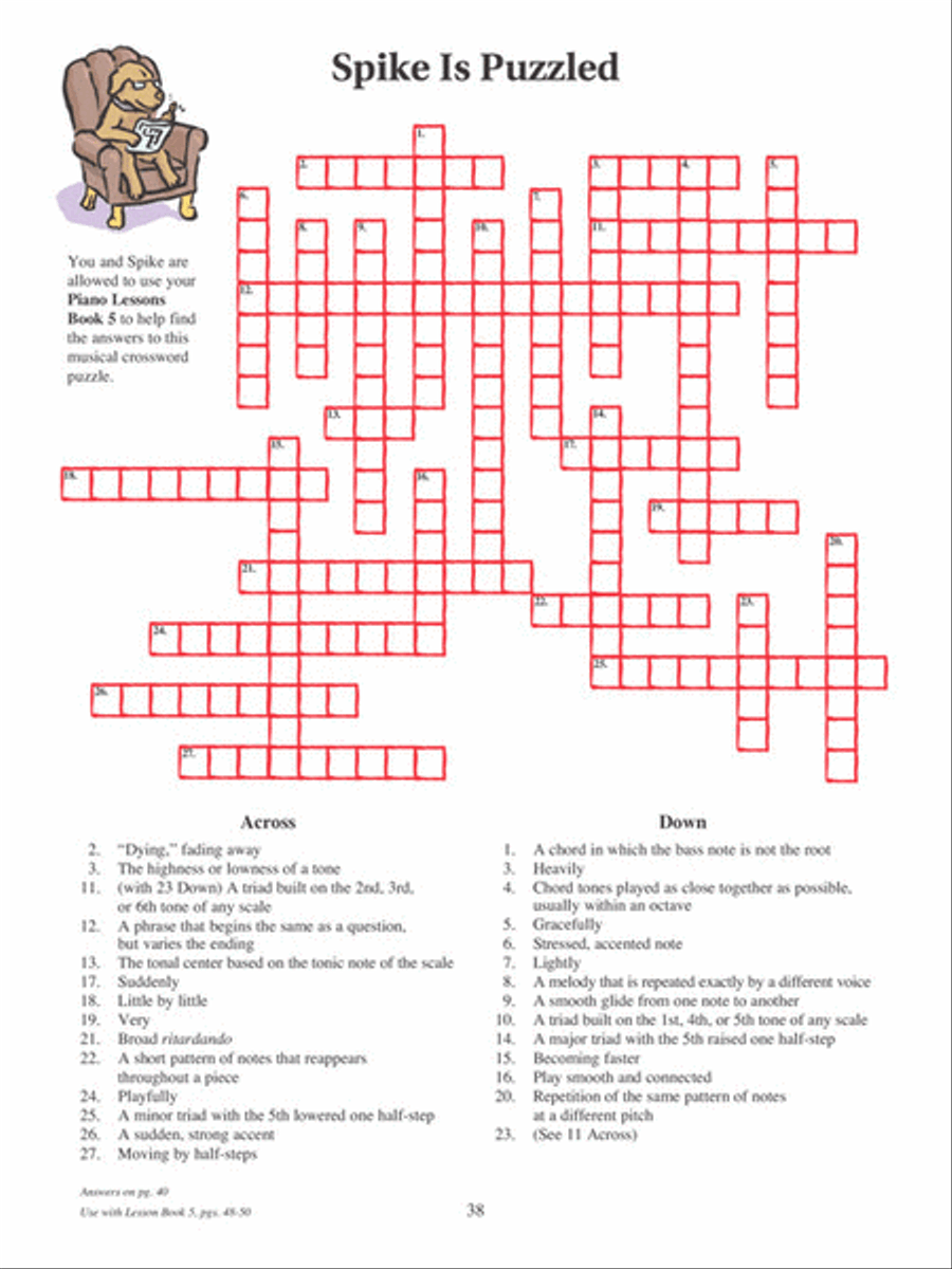 Piano Theory Workbook – Book 5 Piano Method scores gallery preview page 4