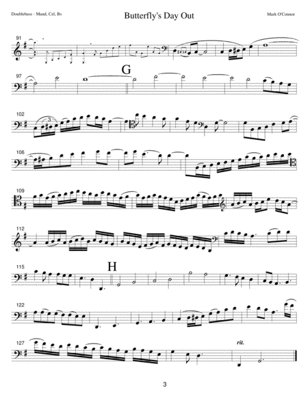 Butterfly's Day Out (double bass part - mandolin/misc. instr., cel, bs) image number null