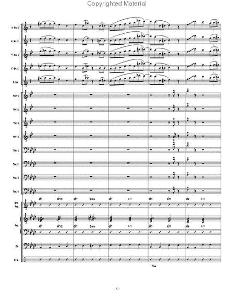 Don't Get Caught Jazz Ensemble scores gallery preview page 15