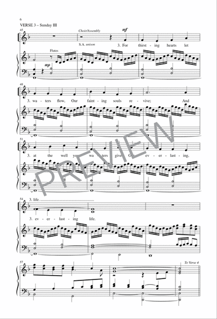 From Ashes to the Living Font 4-Part scores gallery preview page 7