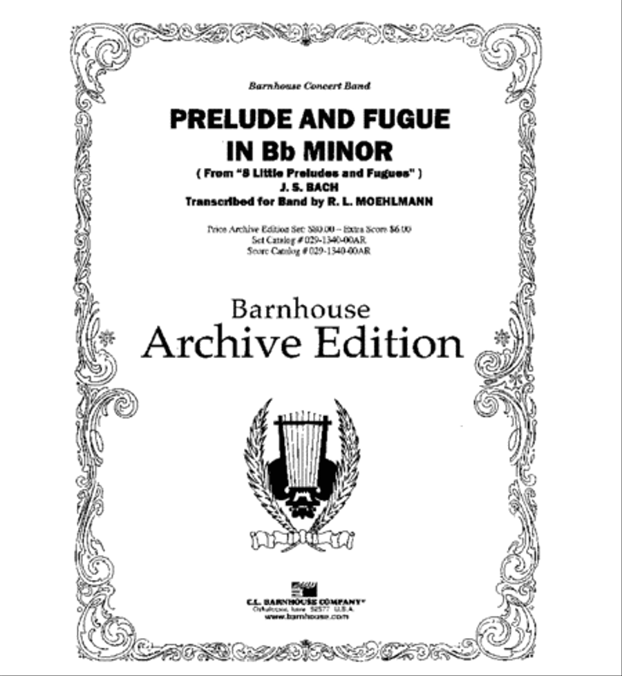 Prelude and Fugue in Bb Minor Concert Band scores gallery preview page 2