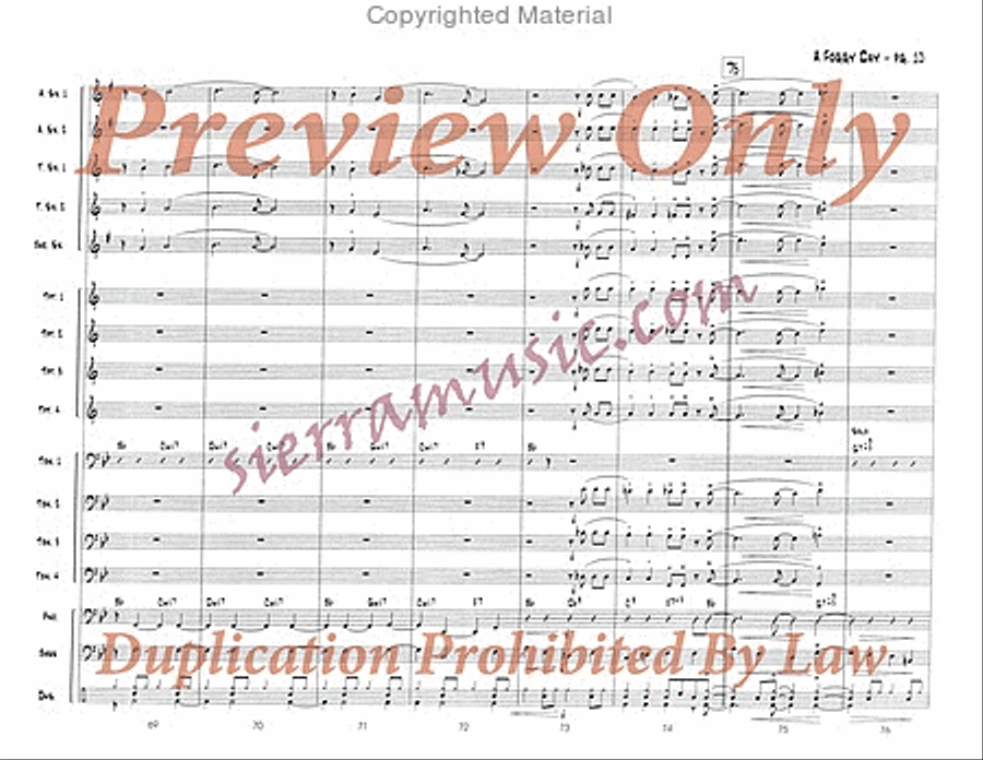 A Foggy Day A Foggy Day Big Band scores gallery preview page 11