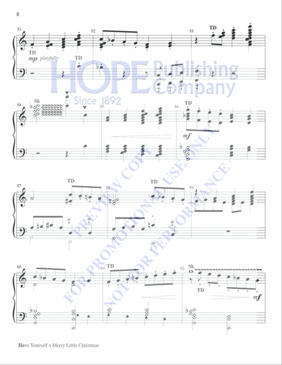 Have Yourself A Merry Little Christmas 5-Octaves scores gallery preview page 7