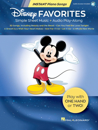 Book cover for Disney Favorites – Instant Piano Songs