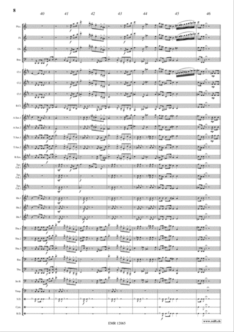Lyon Concert Band scores gallery preview page 9
