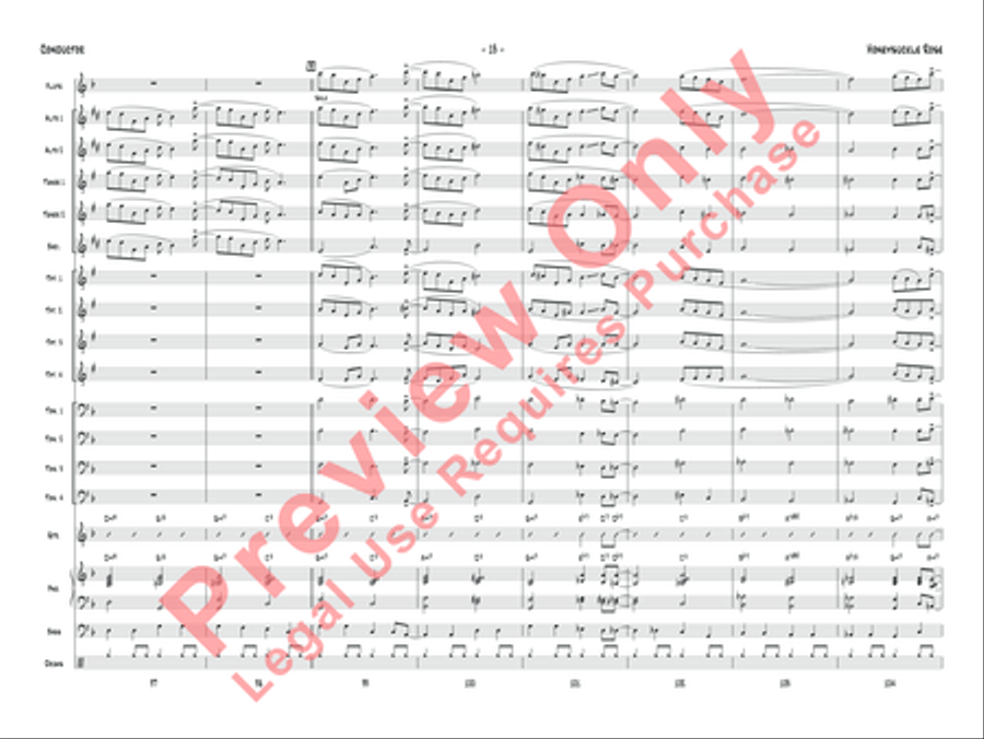 Honeysuckle Rose Jazz Ensemble scores gallery preview page 16