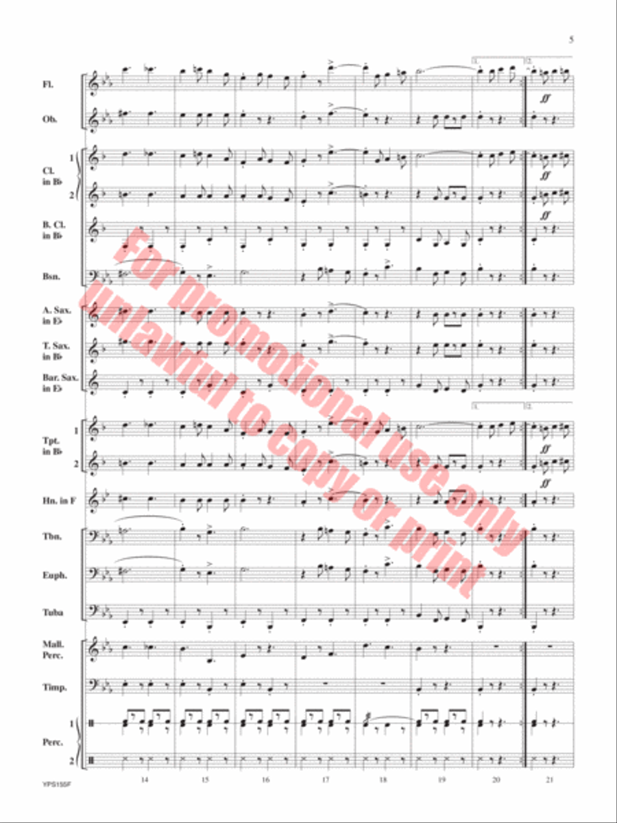Safety Concert Band scores gallery preview page 6