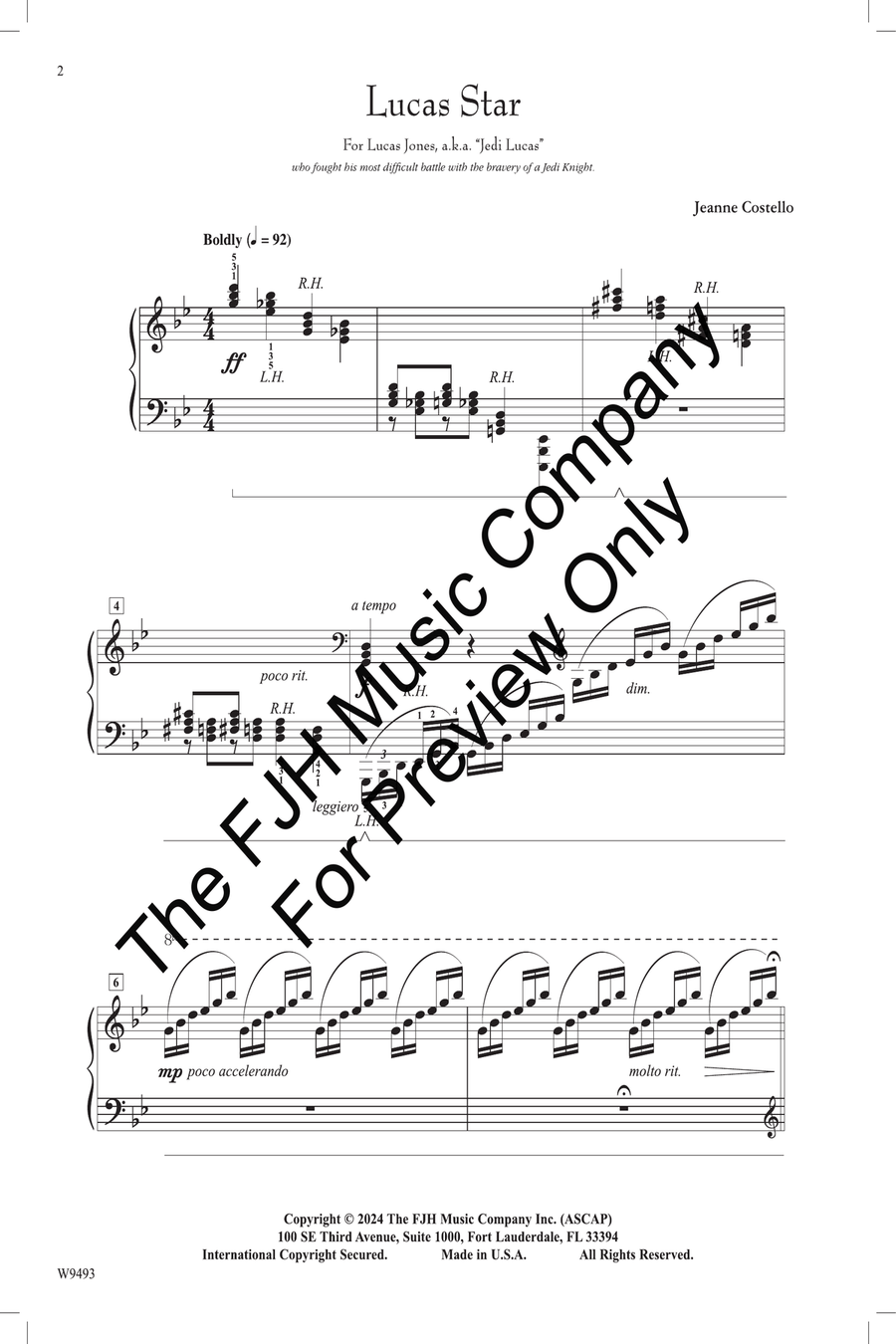 Lucas Star Piano Solo scores gallery preview page 2