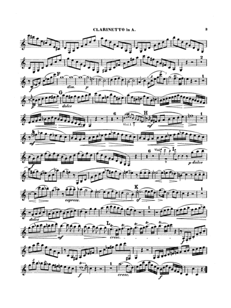 Quintet, K. 581: 1st Clarinet in A