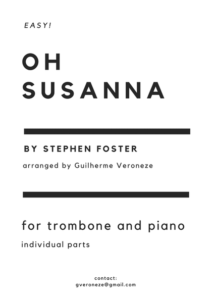 Oh Susanna (Trombone + piano) image number null