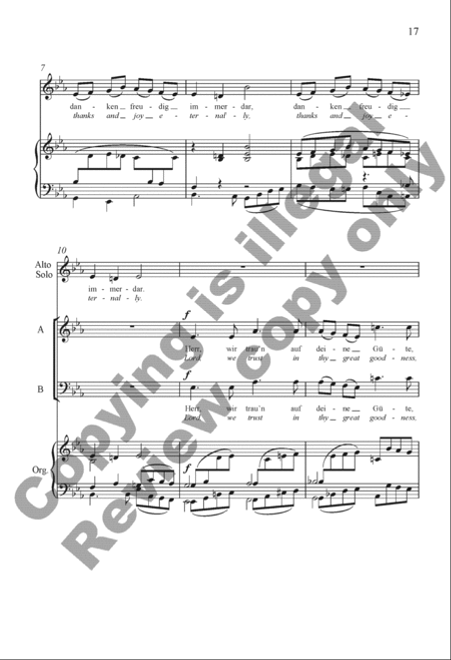 Drei Geistliche Lieder (Three Sacred Songs) 4-Part scores gallery preview page 36