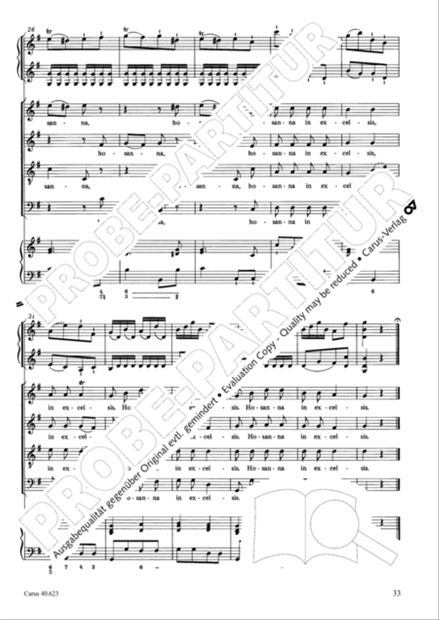 Missa brevis in G major Missa brevis in G major 4-Part scores gallery preview page 34