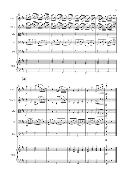 Canon in D for String Quintet and Piano image number null