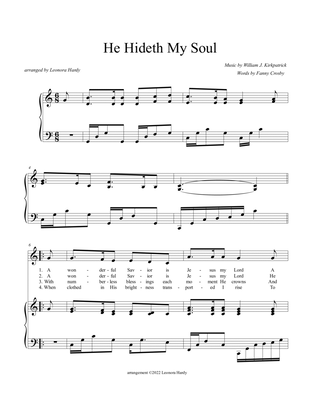 Book cover for He Hideth My Soul (A Wonderful Savior Is Jesus)