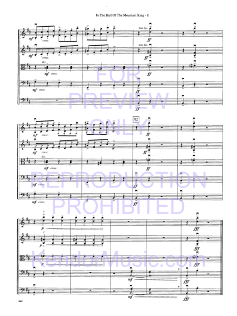 In The Hall Of The Mountain King (Score) String Orchestra scores gallery preview page 11
