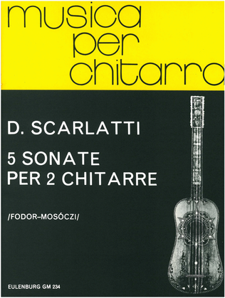 Book cover for 5 Sonatas for 2 guitars