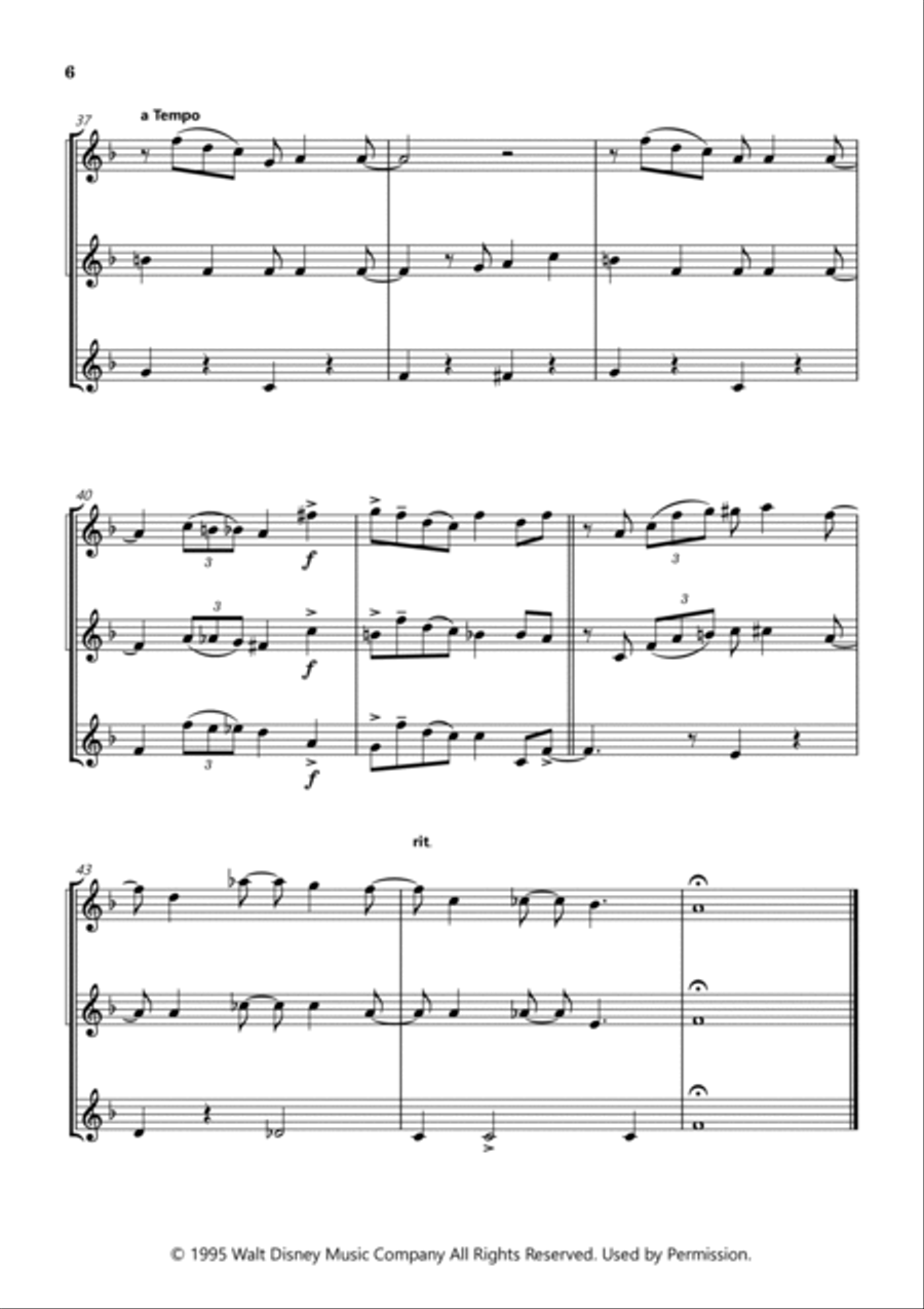 You've Got A Friend In Me Woodwind Trio scores gallery preview page 6