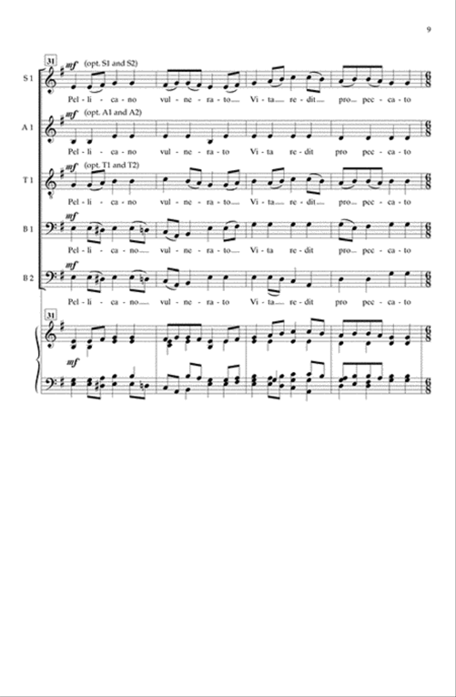 Unicornis Captivatur SSAATTBB scores gallery preview page 8