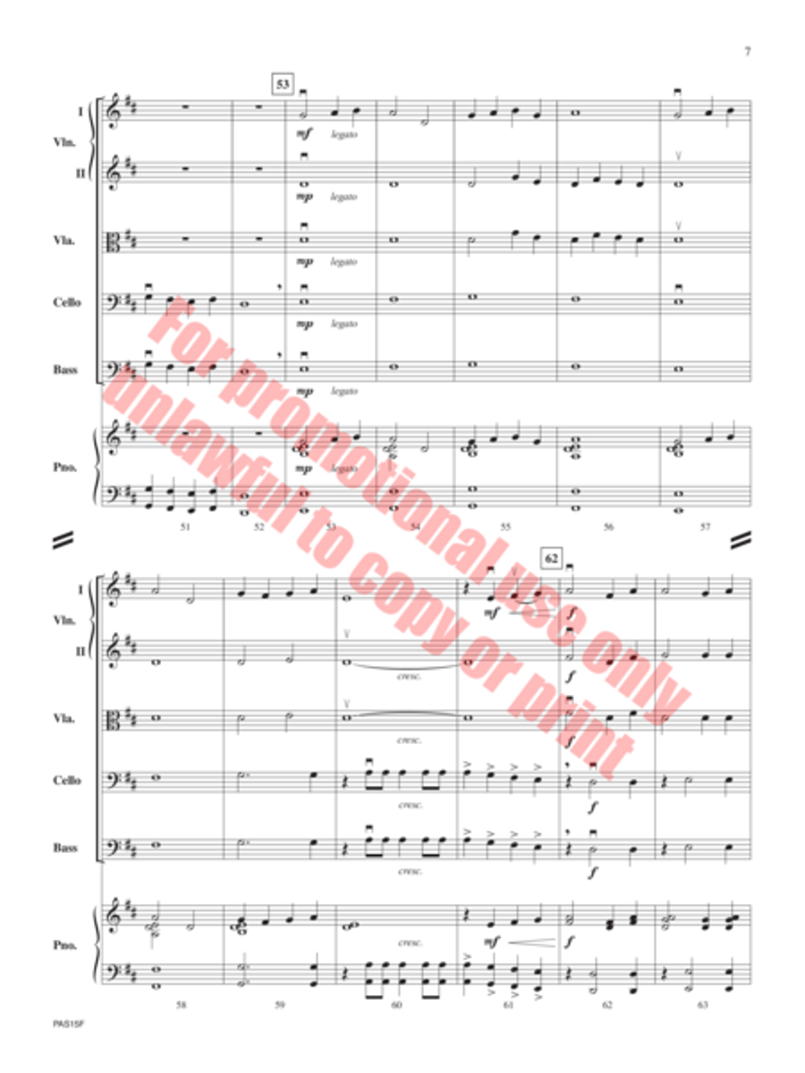 Oath of Honor Oath of Honor String Orchestra scores gallery preview page 8