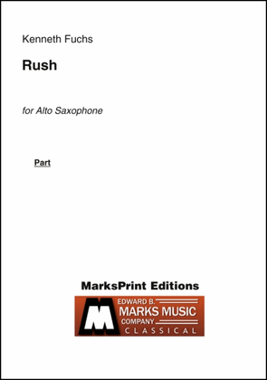 Book cover for Rush Alto Saxophone solo part