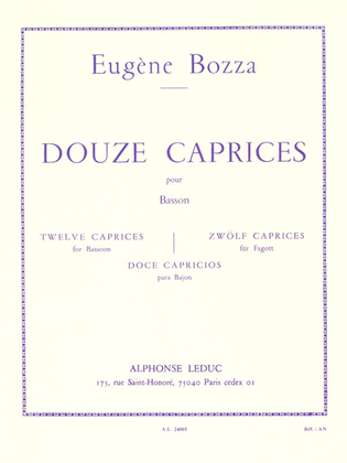 12 Caprices, For Bassoon