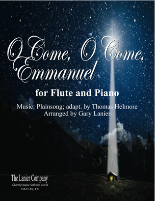 O COME, O COME, EMMANUEL, Flute and Piano (Score & Parts included)