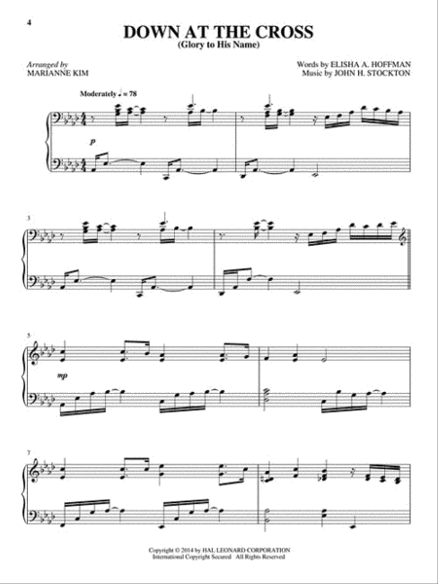 Contemporary Hymn Stylings Piano Solo scores gallery preview page 4