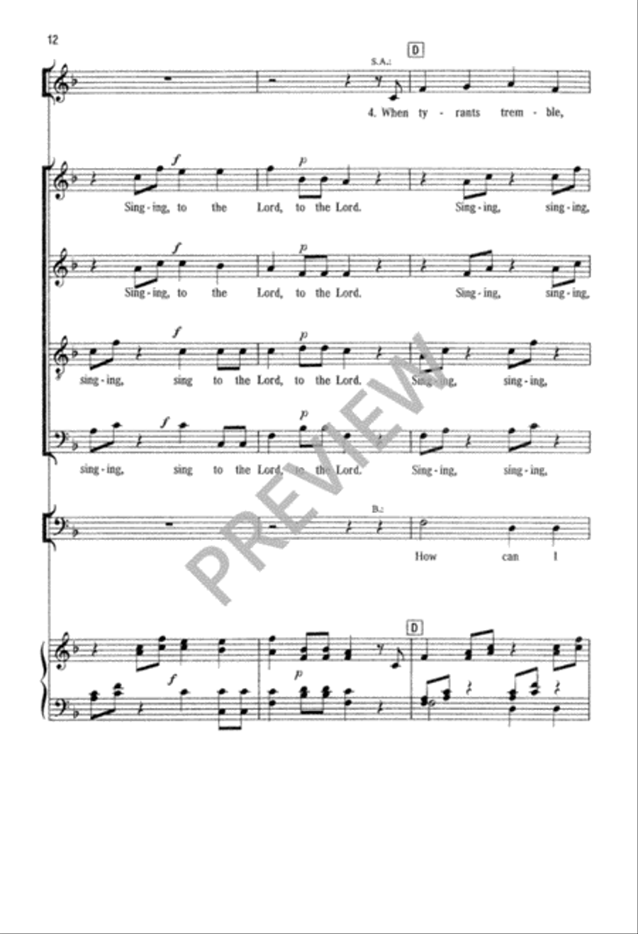 How Can I Keep from Singing Choir scores gallery preview page 13