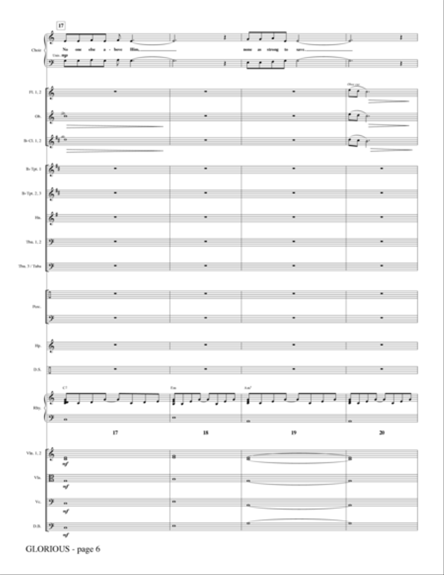 Glorious - Full Score Choir scores gallery preview page 5