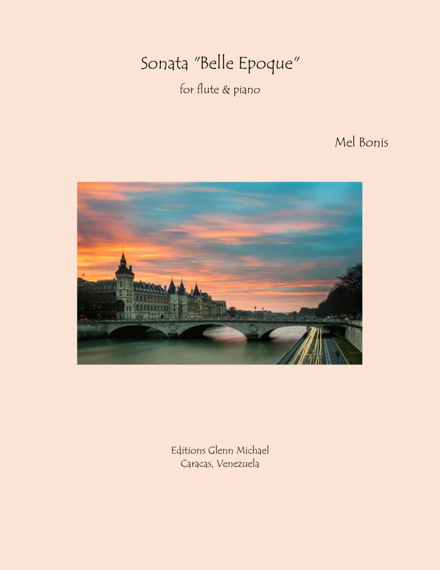 Mel Bonis, Sonata for Flute & Piano Belle Epoque Flute Solo scores gallery preview page 1