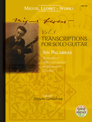 Book cover for Transcriptions for Solo Guitar Vol. 5