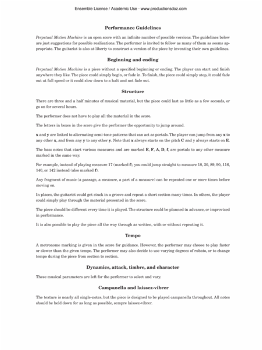 Perpetual Motion Machine Perpetual Motion Machine Classical Guitar scores gallery preview page 2
