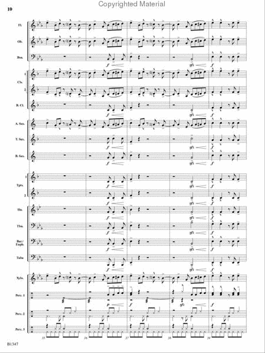 Santa's Fiesta! Concert Band scores gallery preview page 9