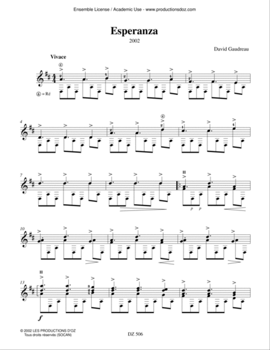 Esperanza Esperanza Classical Guitar scores gallery preview page 3