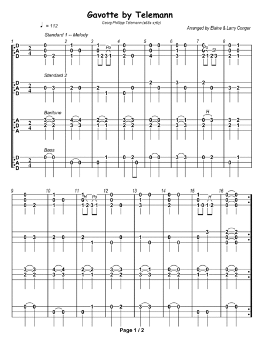 Gavotte (ensemble) Small Ensemble scores gallery preview page 3