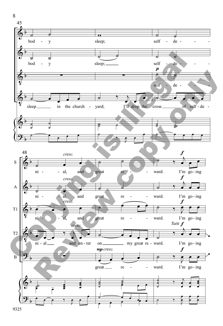 The Wayfaring Stranger The Wayfaring Stranger SATTB scores gallery preview page 8