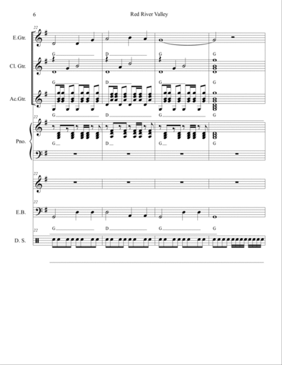 Red River Valley Large Ensemble scores gallery preview page 6