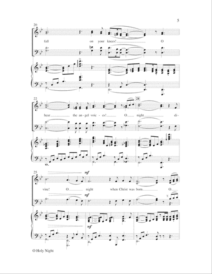 O Holy Night O Holy Night Handbell Choir scores gallery preview page 5