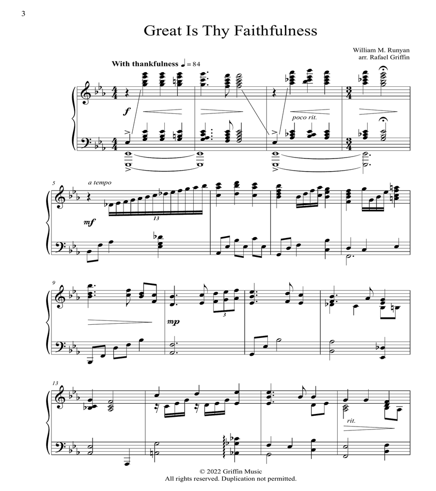 Classic Hymns for Piano: a book collection of 11 piano solos for worship image number null