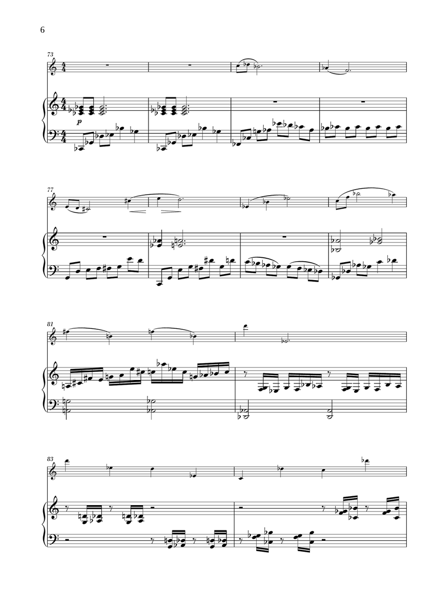 Sonata For Clarinet And Piano Clarinet Solo scores gallery preview page 6