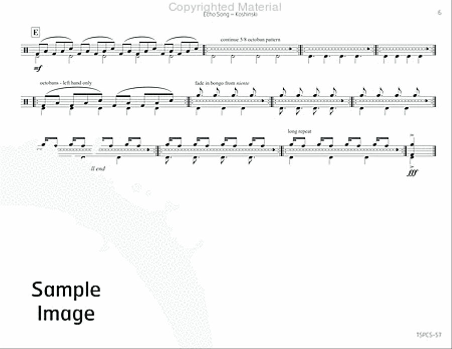 Echo Song Percussion scores gallery preview page 10