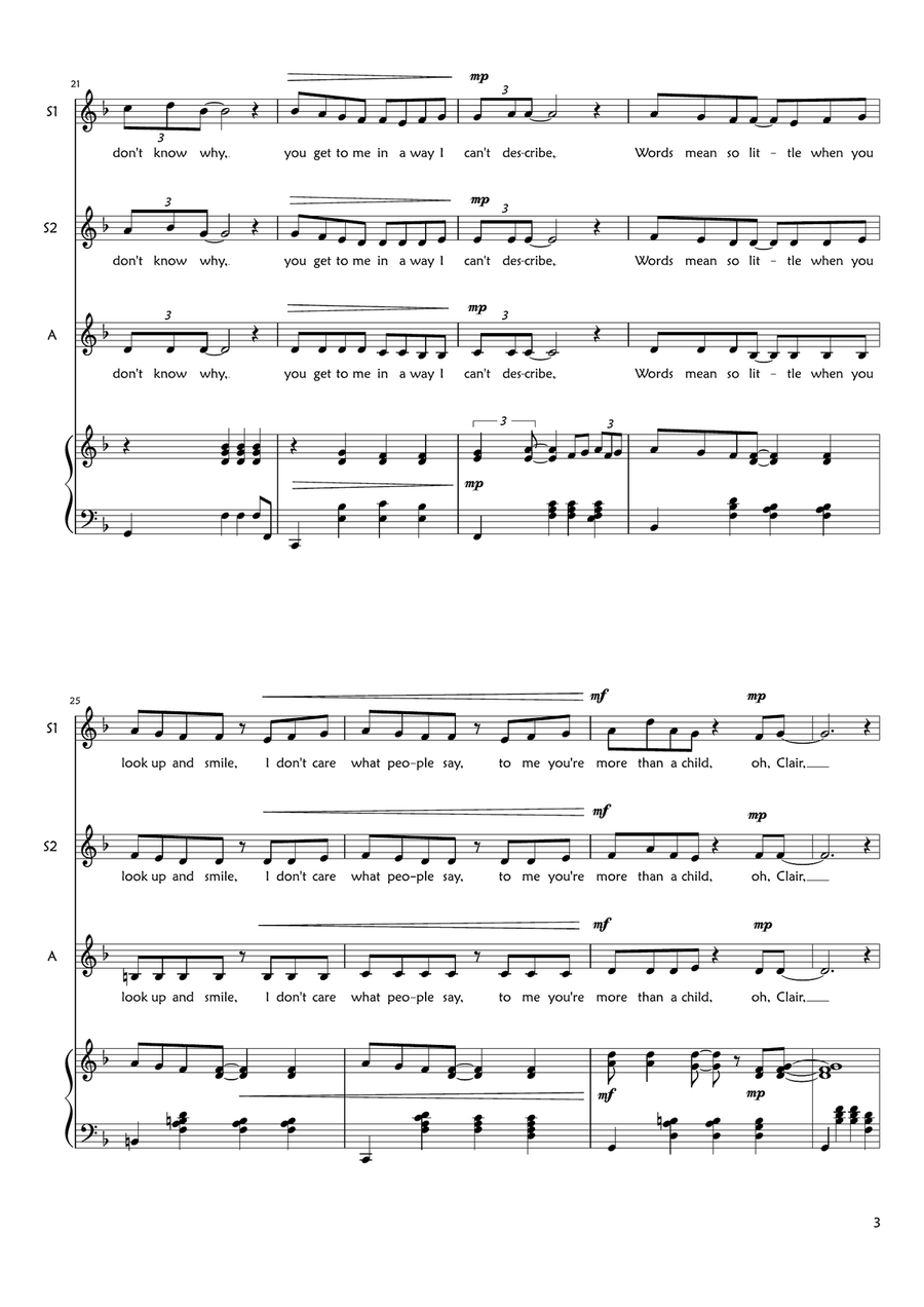 Claire (clair) SSA scores gallery preview page 3