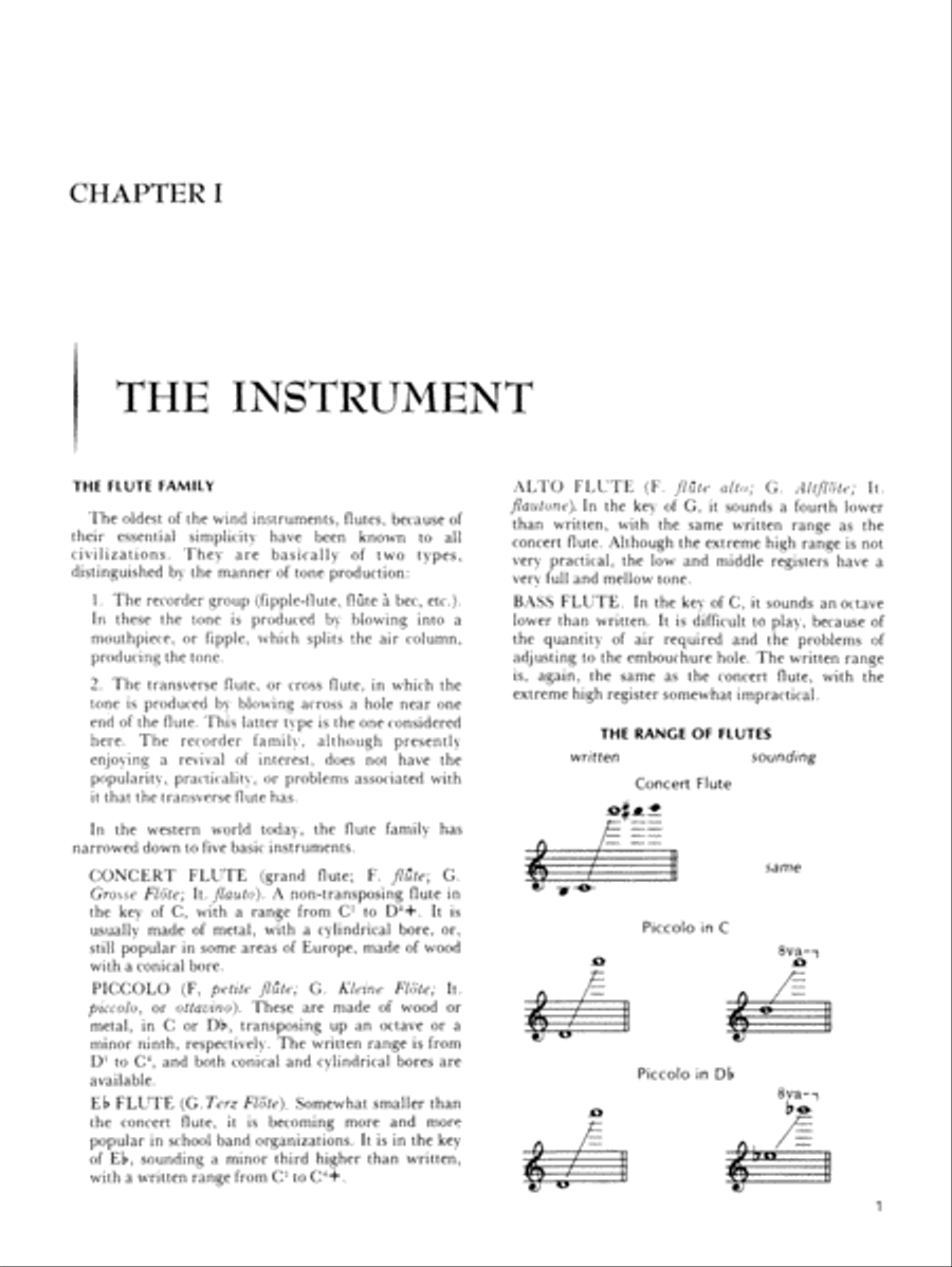 The Art of Flute Playing