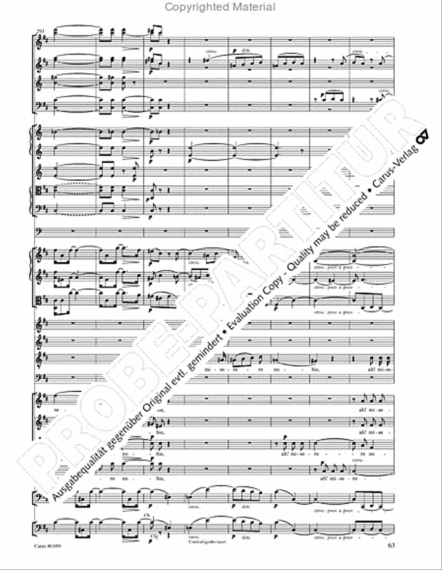 Missa solemnis Missa solemnis 4-Part scores gallery preview page 79