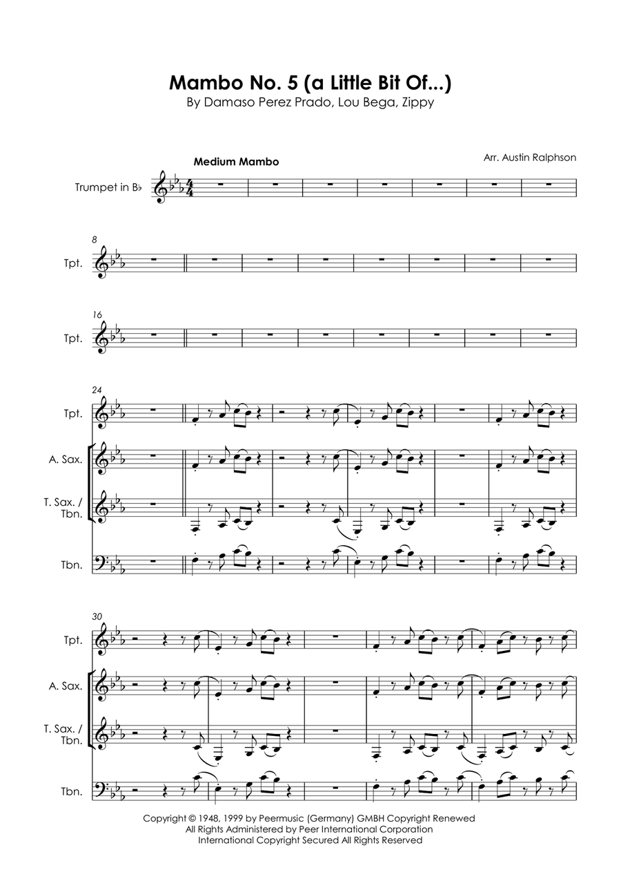 Mambo No. 5 (a Little Bit Of...) Small Ensemble scores gallery preview page 3