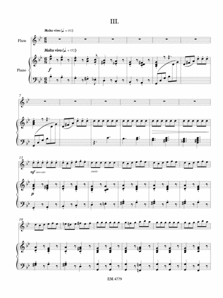 Three Movements for Flute and Piano