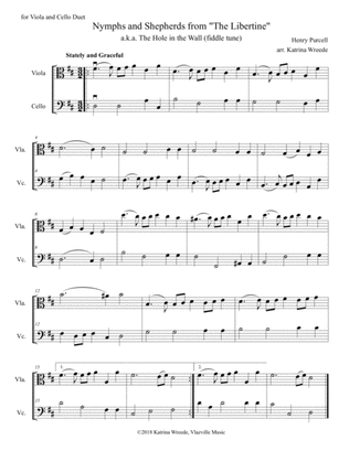 Nymphs and Shepherds for Viola and Cello Duet